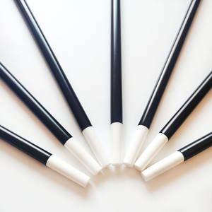 Varita Mágica de Plástico Negra Promocional con Logotipo Personalizado, Tubo Negro con Extremos Blancos, Truco de Magia - Product Image 3