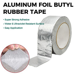 Nhôm lá mỏng Băng BUTYL <span class=keywords><strong>Sealant</strong></span> băng cho RV sửa chữa, Glass & EDPM cao su mái vá, thuyền và đường ống niêm phong băng không thấm nước - Product Image 4