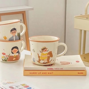 Vente chaude <span class=keywords><strong>personnalisé</strong></span> mignon tasses tasse à café en céramique fine haute qualité <span class=keywords><strong>famille</strong></span> dessin animé tasses - Product Image 2