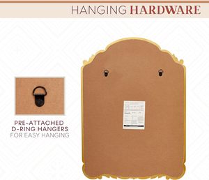 Espejo <span class=keywords><strong>de</strong></span> Pared <span class=keywords><strong>de</strong></span> Madera Tallada Estilo Inglés, Espejo Decorativo Antiguo <span class=keywords><strong>para</strong></span> Entrada, Sala <span class=keywords><strong>de</strong></span> Estar, Baño - Product Image 6