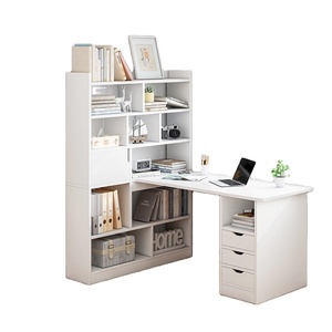 Bàn kim loại văn phòng Kid Tree xoay góc kệ sách trẻ em rắn gỗ hiện đại ẩn cửa tủ sách - Product Image 1