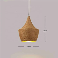 Lampe en corde de chanvre faite à la main style lampe suspendue vintage lampe en corde de chanvre antique éclairage décor à la maison plafonnier classique lumière commerciale