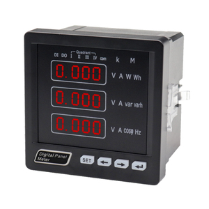 Meteran listrik voltmeter panel meter digital, pengukur Amper tiga fase Multimeter Digital - Product Image 2