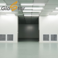 Panneau mural modulaire en aluminium JJYM-1 avec âme en laine de roche pour salles blanches, idéal pour les projets de construction