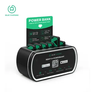 6 Slots Delen Powerbank Powerbank Station Met Draadloos Opladen Gedeelde Bajie Oplaad Automaat Snel Opladen