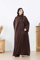Robe longue drapée pour femmes musulmanes, coupe ample, design unique, logo personnalisé OEM, élégante et modeste