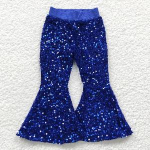 Abbigliamento Vintage ragazza occidentale di alta qualità <span class=keywords><strong>pantaloni</strong></span> a zampa di paillettes <span class=keywords><strong>rosa</strong></span> caldo con manica lunga per la stagione autunnale - Product Image 5