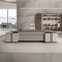 Bureau de direction haut de gamme Bureau de direction Design moderne Bureau de patron Mobilier de PDG Bureau de luxe haut de gamme Bureau de grand patron