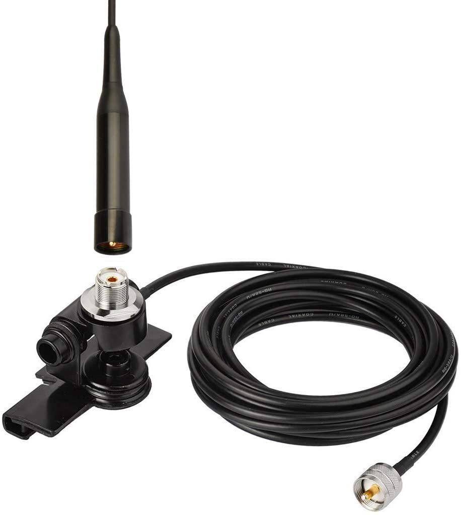 Antenne Double Bande VHF UHF Pour Radio Baofeng - SMA Femelle, 136-174/400-460 MHz, Gain 2,15 DBi