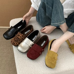 Mocasines, zapatos planos para <span class=keywords><strong>mujer</strong></span>, zapatos deportivos informales, <span class=keywords><strong>zapatillas</strong></span> de deporte de ante a la moda para <span class=keywords><strong>mujer</strong></span>, otoño 2025, vestido nuevo, zapatos para caminar para <span class=keywords><strong>mujer</strong></span> - Product Image 1