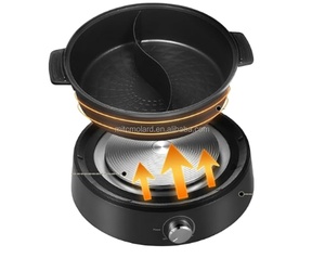 Olla Eléctrica Multiusos Versátil de 4L con Control de Temperatura y Placa de Acero Inoxidable para Uso en Interiores y Exteriores - Product Image 3