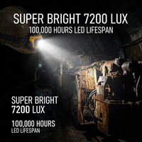 Projecteur LED portable, haute puissance, rechargeable, à faisceau réglable, conforme aux normes ATEX, étanche IP68, intrinsèquement sûr, classé EX