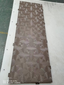 Contemporary Aluminum <b>Curtain</b> Wall Panel with Floral Carved Design Powder Coated for Building Exterior - Product Image 2