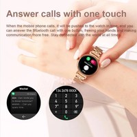 Reloj inteligente DM70 para mujer, resistente al agua, BT, llamada, pantalla Amoled de 1,04 pulgadas, monitoreo de salud, modos deportivos, asistente de voz, reloj inteligente para mujer