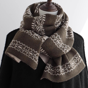 スノーフレーク両面ニットスカーフロングショールファッショナブルなスカーフカスタマイズ高品質 - Product Image 2
