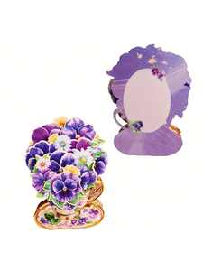 Elegante Phalaenopsis Cup 3D-Popup-Karte Frischer lebhafter Orchideen zauber für Jubiläums veranstaltungen Beileid und Wünsche Gruß karte - Product Image 4