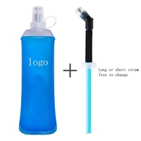 Bouilloire de sport pliable personnalisée pour la course à pied la randonnée le cyclisme Bouteilles pliables en TPU Bouteilles d'eau douce pliables