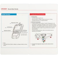 Lecteur de code OBD2 CR3001, fonctions OBDII complètes, outil de diagnostic automobile pour tous les véhicules compatibles OBD