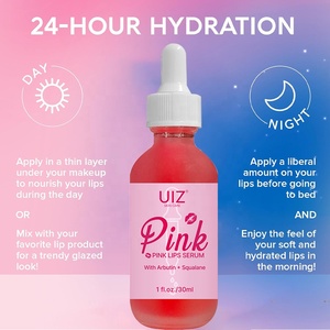Sérum Lèvres Rose Uiz – Traitement Végétalien Hydratant et Exfoliant pour Lèvres Foncées – Éclaircissant 24H Jour & Nuit - Product Image 3