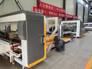 Caja de cartón corrugado con Control informático de alta velocidad, máquina encoladora de carpetas automática/máquina para fabricar cajas de cartón - Product Image 6