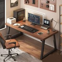 Bureau d'ordinateur, bureau à domicile, style moderne et minimaliste, bureau d'étude pour étudiant, bureau d'écriture avec tiroir, table de réunion en bois de luxe léger, longue