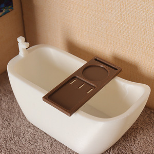 <span class=keywords><strong>Miniature</strong></span> de maison de poupée, modèle de baignoire de simulation, accessoires de jeu de rôle pour salle de bain, décorations - Product Image 3
