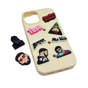 Accesorios Decorativos para Zapatos con Hebilla de PVC de Goma Suave, Desmontables, con Diseño de Dibujos Animados 2D del Cantante <span class=keywords><strong>Anuel</strong></span> AA, para Comercio Electrónico Transfronterizo - Product Image 4