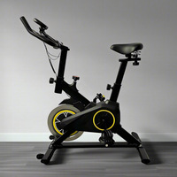 Vélo de spinning d'intérieur en acier pour usage domestique avec écran LCD et moniteur multifonction - Conception durable