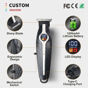 Tondeuse corporelle sans fil haute vitesse 7200 tr/min avec moteur sans balais et écran LED pour hommes - Product Image 1