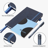 Metanote Hampo OEM, Cuaderno Inteligente con Cubierta de Cuero, Sistema Bluetooth, Reconocimiento de Escritura a Mano con Matriz de Puntos, Impresión en Tiempo Real