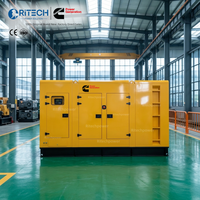Générateur diesel Cummins de haute qualité 250 kVA 400 kVA 600 kVA super silencieux, sortie triphasée AC, à vendre au prix d'usine