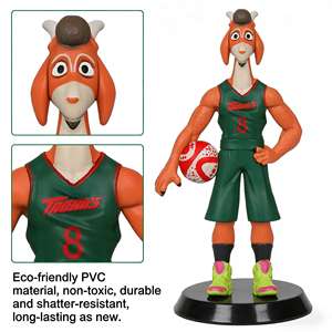 Nueva Llegada - Figuras de Anime de la Película <span class=keywords><strong>Miracle</strong></span> Dream Team GOAT: Goat Will, Jirafa, Rinoceronte, Muñecos de Peluche Jet - Product Image 2