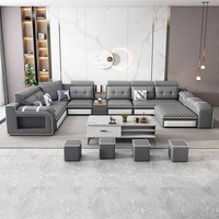 Canapé modulaire en tissu, sectionnel, technologique, pour salon, combinaison simple et moderne, grand canapé d'angle pour appartement, canapé 7 places