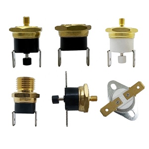 <span class=keywords><strong>Thermostat</strong></span> bimétallique hexagonal en cuivre KSD301 M4/M5/M6 16A avec interrupteur de contrôle de température à filetage en cuivre pour l'industrie électronique - Product Image 2