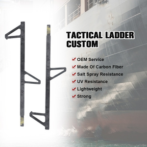 Échelle de pont tactique en fibre de carbone sur mesure OEM pour remorque de sauvetage, transom de <span class=keywords><strong>bateau</strong></span>, passerelle de <span class=keywords><strong>bateau</strong></span>, échelle d'embarquement - Product Image 2