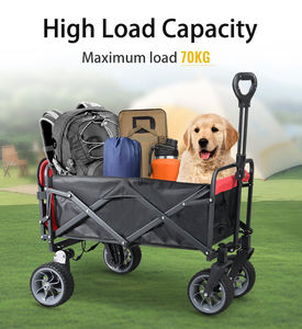 2026 नए चार पहिया स्टेनलेस स्टील कैंपिंग कार्ट रिमोट कंट्रोल इलेक्ट्रिक यूटिलिटी वैगन 7.5 "उपकरण के लिए फोल्डेबल बीच कार्ट - Product Image 6