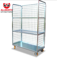 Nouveau design chariot à cage personnalisé avec treillis métallique pour le transport en entrepôt