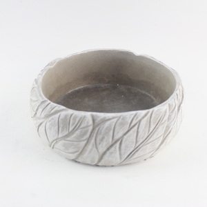 La mejor maceta de cemento gris hoja y maceta cilindro redondo decoración de maceta - Product Image 6