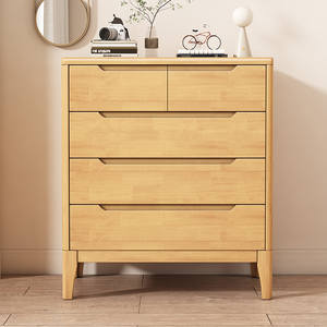 Cassettiera Moderna in Legno Massello Stile Nordico con 4 Cassetti per Soggiorno, Camera <span class=keywords><strong>da</strong></span> Letto, <span class=keywords><strong>Ingresso</strong></span> e Corridoio - Product Image 4