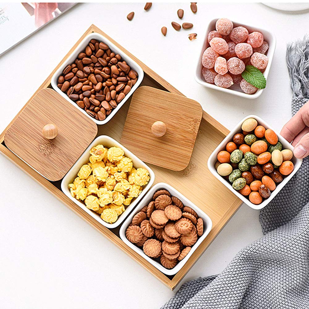 2025 Porzellan-Snackschalen Bambus-Serviertabletts Platten fr Knabbereien  und Dips, Serviergeschirr Tapas-Teller Nsse-Oliven-Tablett| Alibaba.com