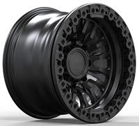 جنوط بيدلوك مصنوعة بالحدادة مقاس 15 و16 و17 و18 بوصة، 5X127 و8X165.1 و6X139.7، لسيارات هامر H2 وجيب رانجلر وتويوتا لاند كروزر 4X4، جنوط عميقة