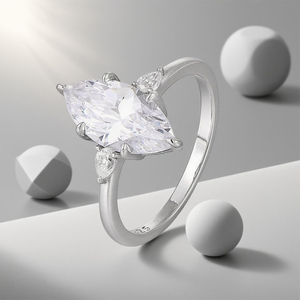 Bague Moissanite Argent 925 Bague Moissanite Minimaliste Femme Peut être Personnalisée Comme Bague de Couple - Product Image 4