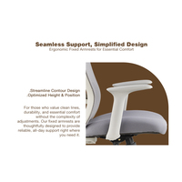 Chaise de bureau ergonomique moderne à roulettes en maille avec accoudoirs réglables pour la maison, le bureau, les hôtels et les salles de conférence