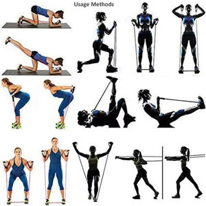 Home Workout Equipment Resistance Bands Set Handles Suspension Men Women's <b>Strength</b> <b>Training</b> Pull Rope LM30003 - Product Image 5