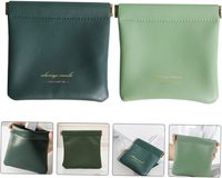 Pochette carrée imperméable en PU pour rouge à lèvres, petite trousse de maquillage, mini sac de rangement multifonctionnel de voyage pour pièces de monnaie, écouteurs, rouge à lèvres