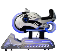 Simulateur de moto VR 9D à mouvement complet, jeu de course dynamique immersif pour parc d'aventure intérieur et utilisation sur PC à domicile