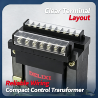 Transformador de Control Monofásico Serie BK de DELIXI, BK-250VA, Transformador de Alta Eficiencia para Control de Máquinas y Suministro de Iluminación