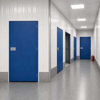 Unité de porte battante pour système de couloir unilatéral, avec casier de rangement, couvercle de colonne de plaque, serrure à clé sécurisée, pour entrepôt, école, atelier