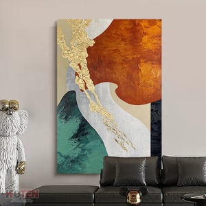 Peint à la main abstrait toile mur Art sans cadre <span class=keywords><strong>peinture</strong></span> à l'huile sur toile <span class=keywords><strong>paysage</strong></span> Design Style décoration murale œuvre montage <span class=keywords><strong>facile</strong></span> - Product Image 3