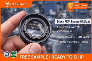 DLSEALS MTU 0109974147 FKM <span class=keywords><strong>Seal</strong></span> Oli Tahan Suhu Tinggi Warna Coklat <span class=keywords><strong>Seal</strong></span> Poros Radial Fluorin untuk Mesin Diesel Tugas Berat - Product Image 3